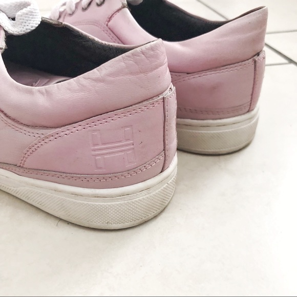 Pierre Hardy | Pink Leather Sneakers - Picture 3 of 8